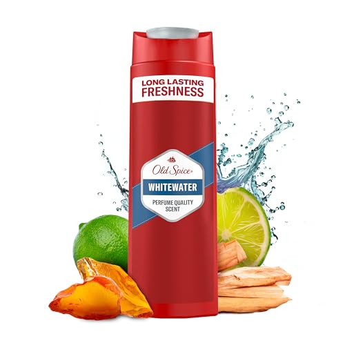 Old Spice Whitewater 3-in-1 Duschgel & Shampoo für Männer (250 ml), Körper-Haar-Gesichtsreinigung Männer, lang anhaltend Frisch, Zitrone, Sandelholz und Amber von Old Spice