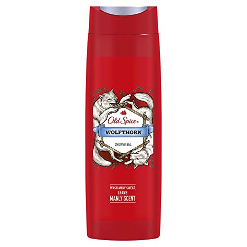 Old Spice Wolfthorn Herren Duschgel & Shampoo 400ml, Universelle 3 in 1 Formel für Körper, Haare und Gesicht, lang anhaltende Frische, Duft in Parfumqualität Tiefenreinigung von Old Spice