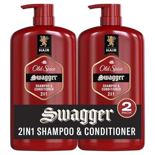 Swagger 2-in-1 Shampoo and Conditioner for Men 29.2 Each Twin Pack, Fresh, 58.4 Fl Oz von Old Spice