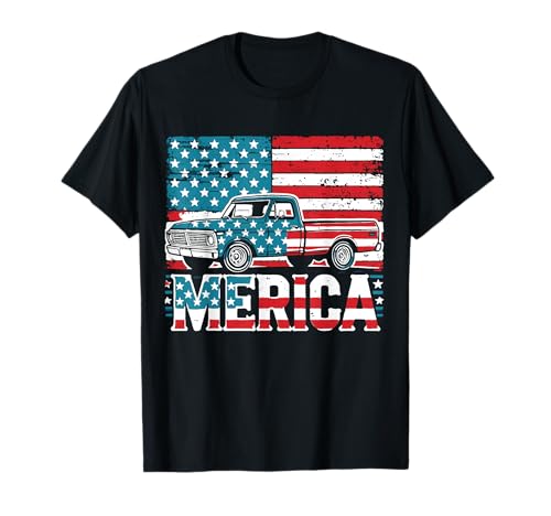 Amerikanische Flagge, klassischer alter Auto-Liebhaber, patriotisches Geschenk für Männer und Frauen T-Shirt Amerikanische Flagge, klassischer alter Auto-Liebhaber, patriotisches Geschenk für Männer und Frauen T-Shirt von Old Truck Owner Dad Mom Birthday Holiday Present