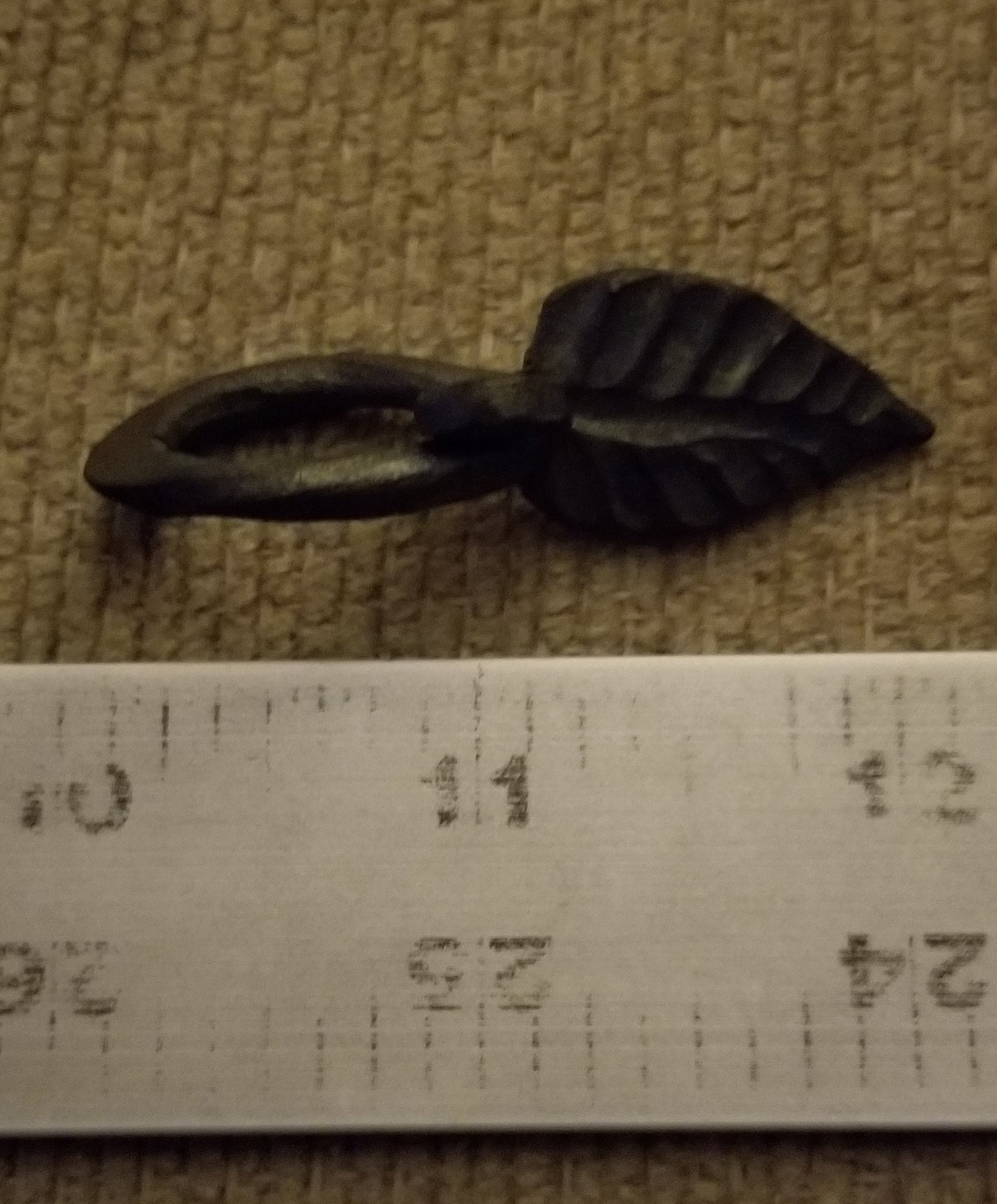 Traditioally Hand Geschmiedeten Stahl Blatt Schlüsselanhänger Traditioally Hand Geschmiedeten Stahl Blatt Schlüsselanhänger von OldAnvilForgeLanc