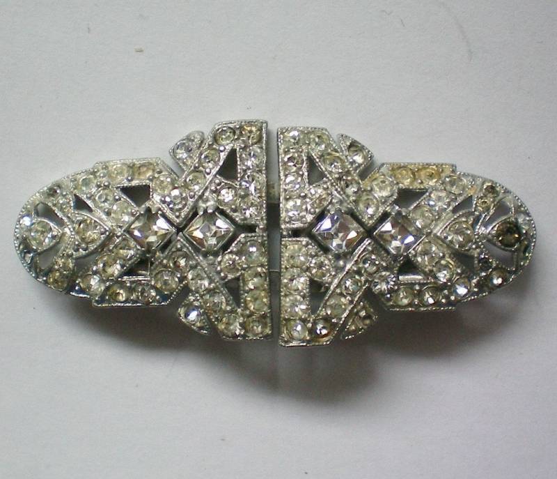 Duette Strass-Fell-Clip-Brosche - 3310 von OldCastleTreasures