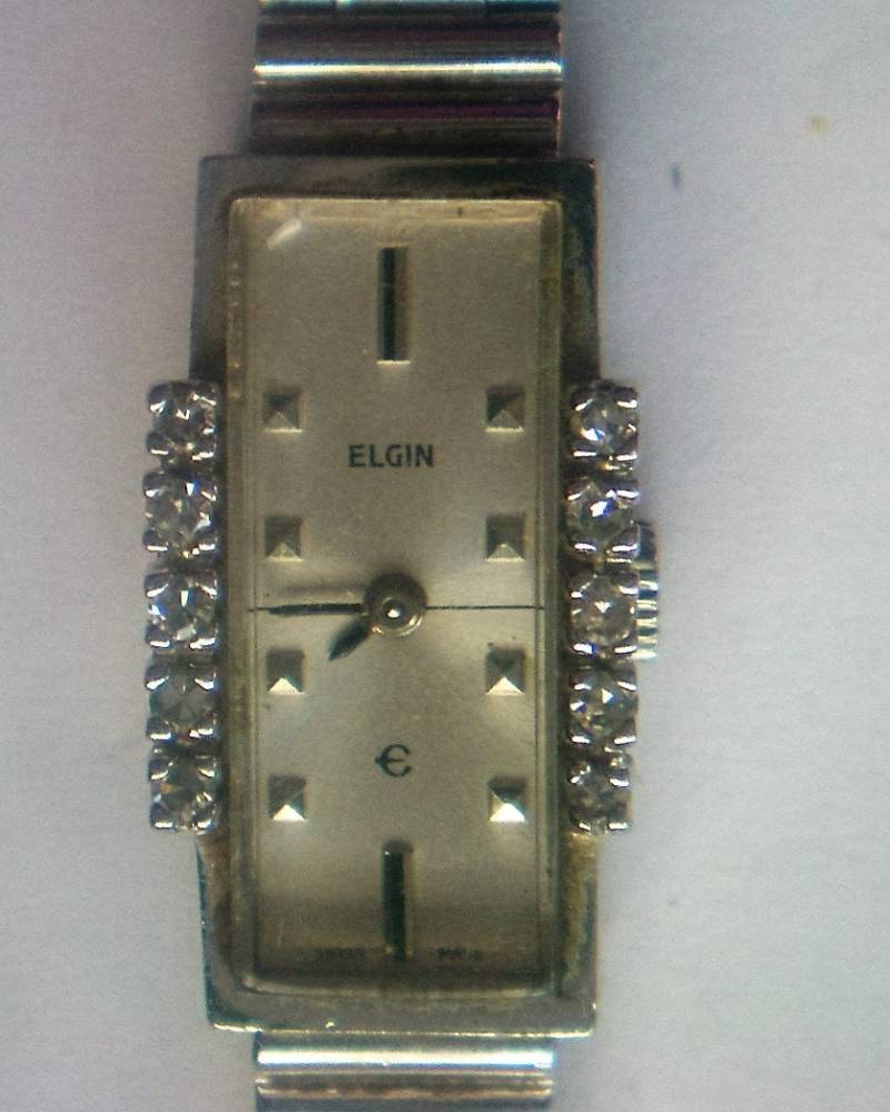 Elgin Art-Deco-Diamant Damenuhr - 5970 von OldCastleTreasures