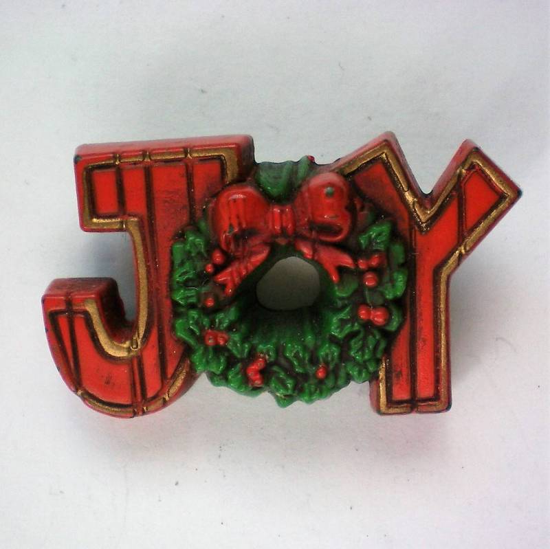 Markenzeichen Karten Urlaub Freude Pin Für Weihnachten/Chanukka - 5637 von OldCastleTreasures