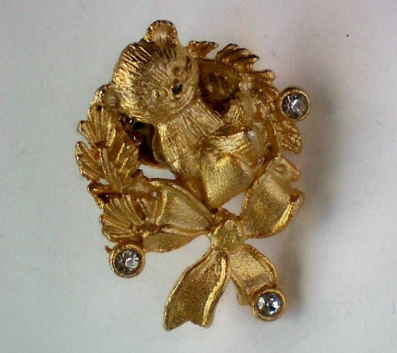 Weihnachten/Urlaub Teddybär Revers Oder Krawattennadel - 4902 von OldCastleTreasures