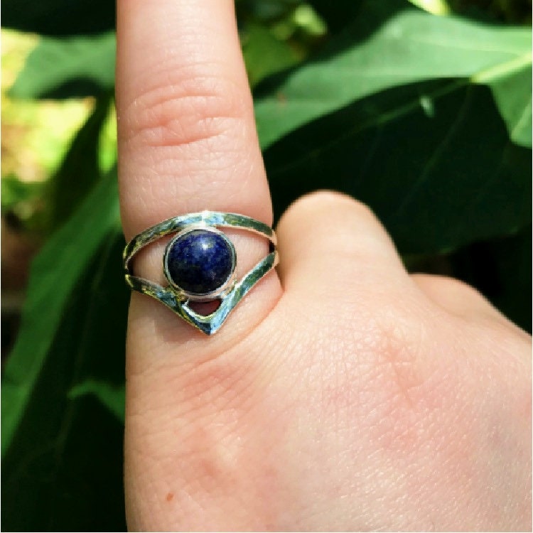 Dieser Schwere 10 Gauge Stein Lapis Herren Ring Ist Ein Einzelstück Und Handgefertigt Von Old Hippie Dave 925 Silber Tolles Weihnachtsgeschenk von OldHippieDaveJewelry