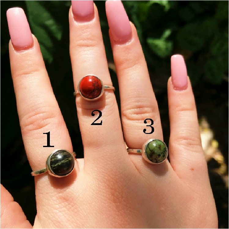 sterling Silber Mittlerer Größe Ring Handgefertigt Von Alten Hippie Dave 925 Mit 10mm Edelstein Große Weihnachtsgeschenk sterling Silber Mittlerer Größe Ring Handgefertigt Von Alten Hippie Dave 925 Mit 10mm Edelstein Große Weihnachtsgeschenk von OldHippieDaveJewelry