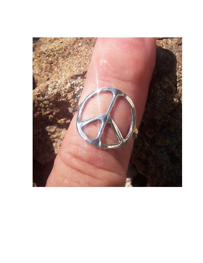 sterling Silber Peace-Zeichen Ringe Sind Handgefertigt Von Old Hippie Dave 925 Gemacht Jede Größe Tolles Weihnachtsgeschenk sterling Silber Peace-Zeichen Ringe Sind Handgefertigt Von Old Hippie Dave 925 Gemacht Jede Größe Tolles Weihnachtsgeschenk von OldHippieDaveJewelry