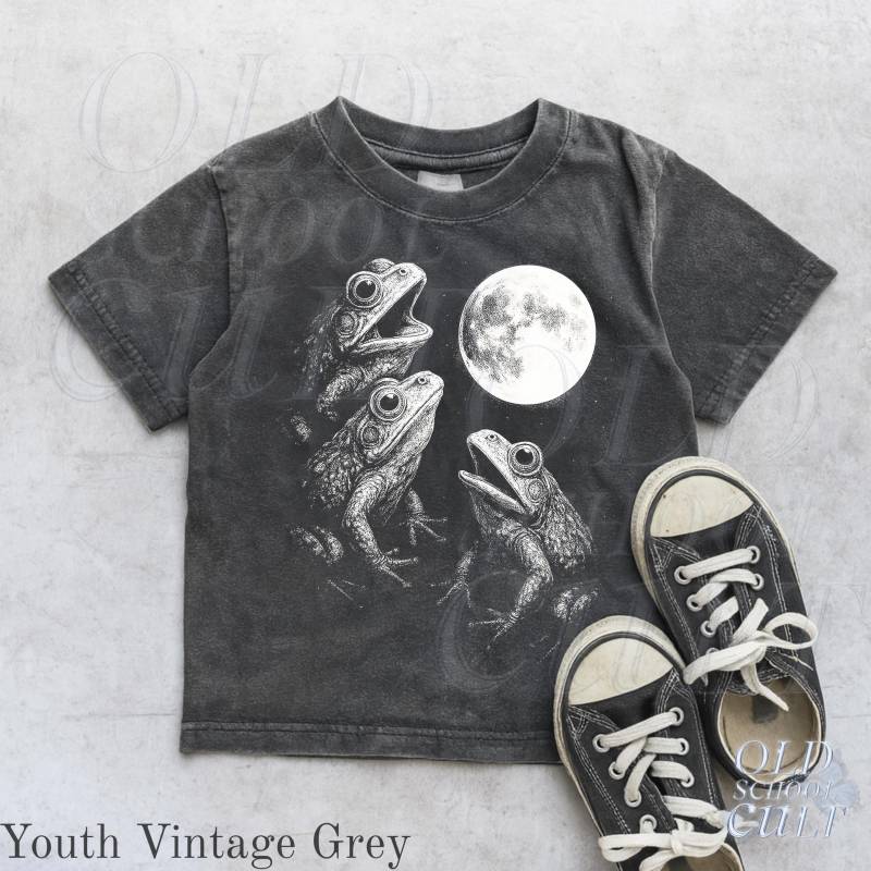 Drei Frosch Mond Jugend Retro 90Er Jahre Shirt, Süße Kinder Kleidung, Boho Erwachsene, Kleinkind & T-Shirt, Familie Lustiges Tier Shirt Drei Frosch Mond Jugend Retro 90Er Jahre Shirt, Süße Kinder Kleidung, Boho Erwachsene, Kleinkind & T-Shirt, Familie Lustiges Tier Shirt von OldSchoolCulture