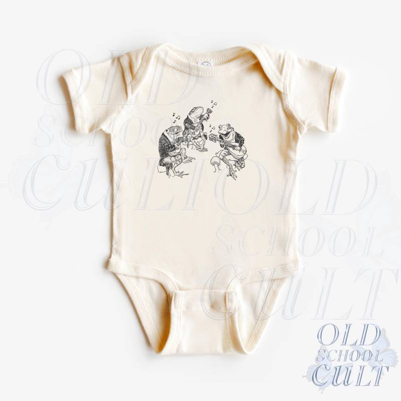 Frosch-Gitarren-Kleinkind-Shirt, Niedliche Frosch-Musiker-Kinderkleidung, Boho-Erwachsener, Kleinkind - & Jugend-T-Shirt, Kinder-Shirt von OldSchoolCulture