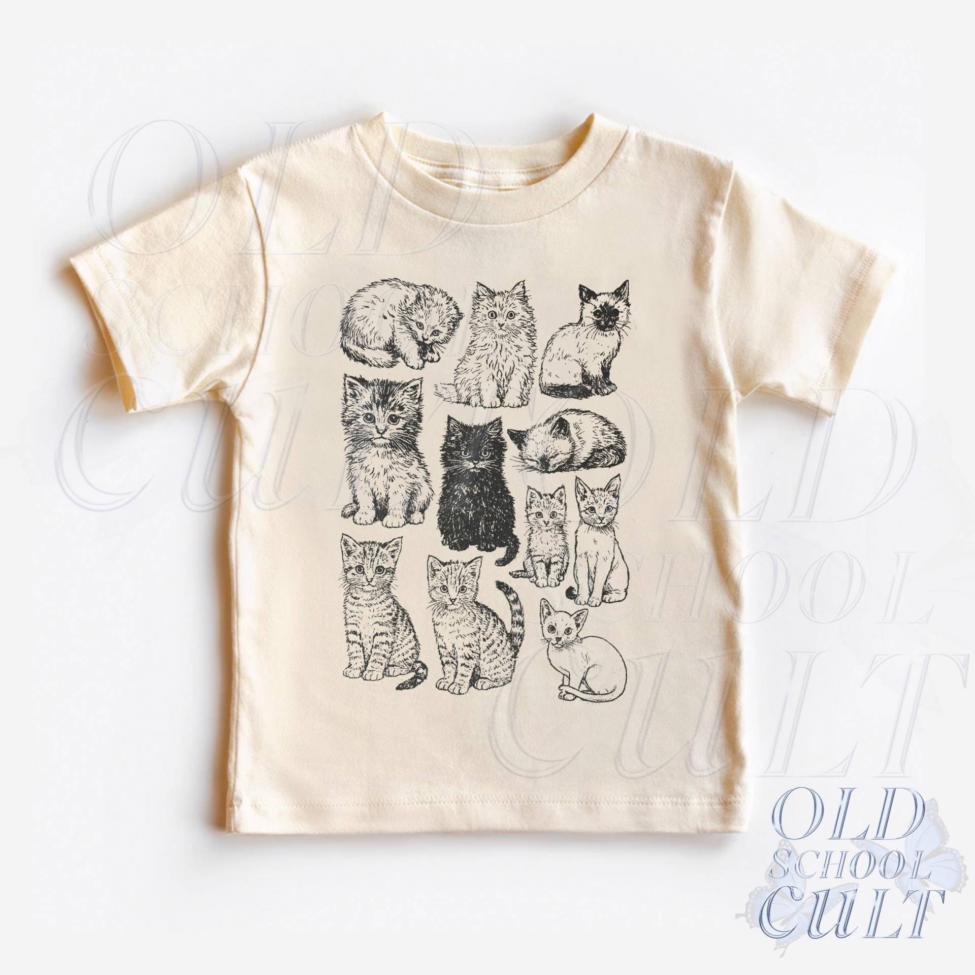 Katzen Kleinkind Shirt, Süße Kätzchen Liebhaber Kleidung, Boho Erwachsene, & Jugend T-Shirt, Kinder Familie Baby Bodysuit Katzen Kleinkind Shirt, Süße Kätzchen Liebhaber Kleidung, Boho Erwachsene, & Jugend T-Shirt, Kinder Familie Baby Bodysuit von OldSchoolCulture