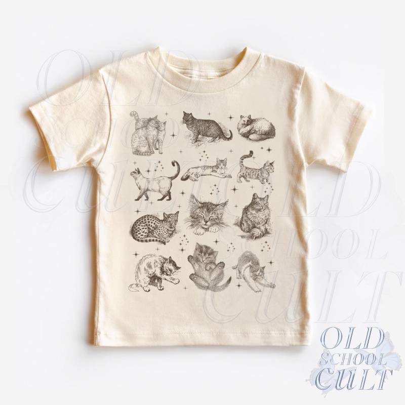 Katzen Shirt, Süße Kätzchen-Liebhaber-Kleidung, Boho Erwachsenen-, Kleinkind - Und Jugend-T-Shirt, Kinder-Shirt, Familien-Shirts, Baby-Bodysuit Katzen Shirt, Süße Kätzchen-Liebhaber-Kleidung, Boho Erwachsenen-, Kleinkind - Und Jugend-T-Shirt, Kinder-Shirt, Familien-Shirts, Baby-Bodysuit von OldSchoolCulture