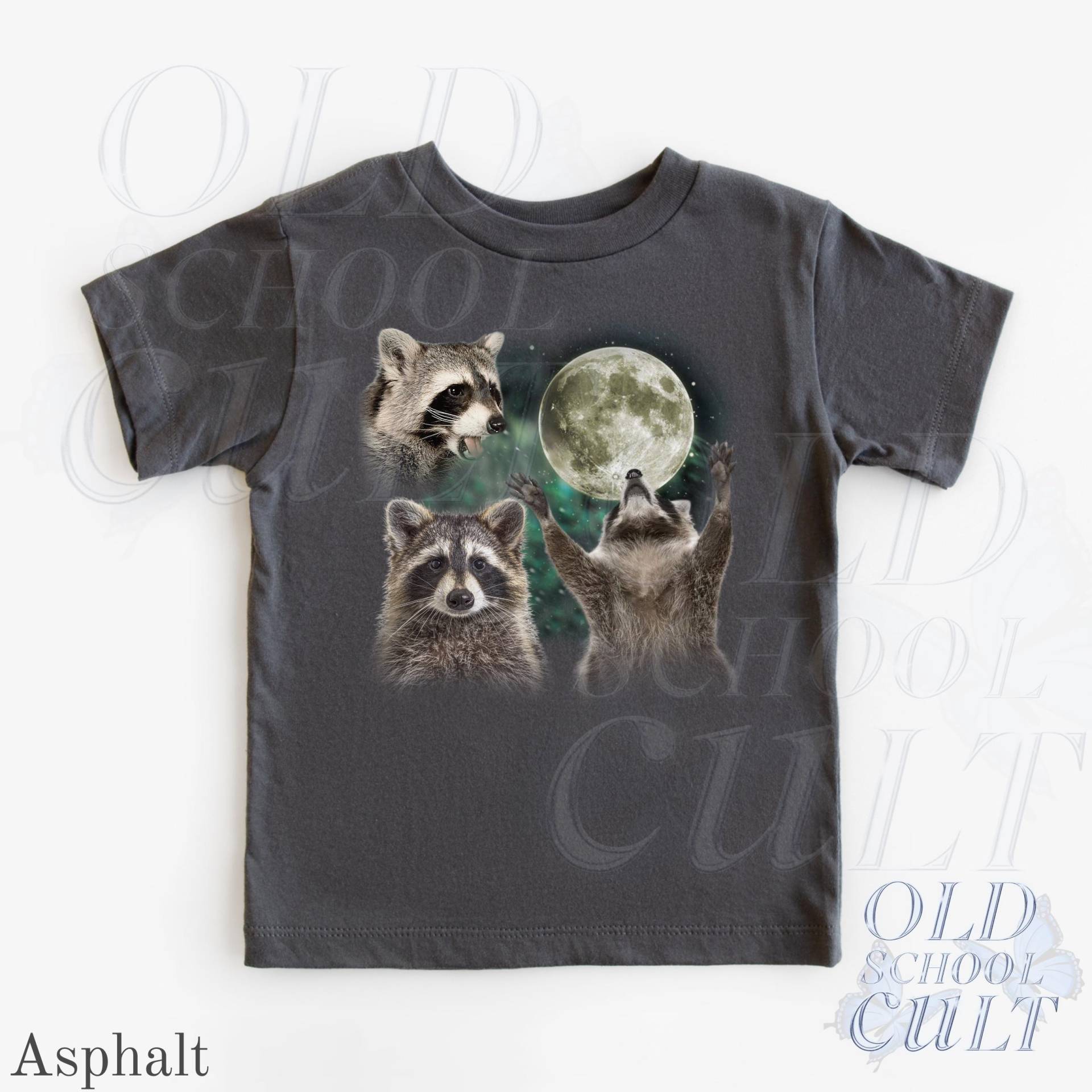 Waschbär Jugend Retro 90Er Jahre Shirt, Niedliche Kinderkleidung, Boho Erwachsene, Kleinkind & T-Shirt, Kinder Familie Lustiges Tier Shirt von OldSchoolCulture