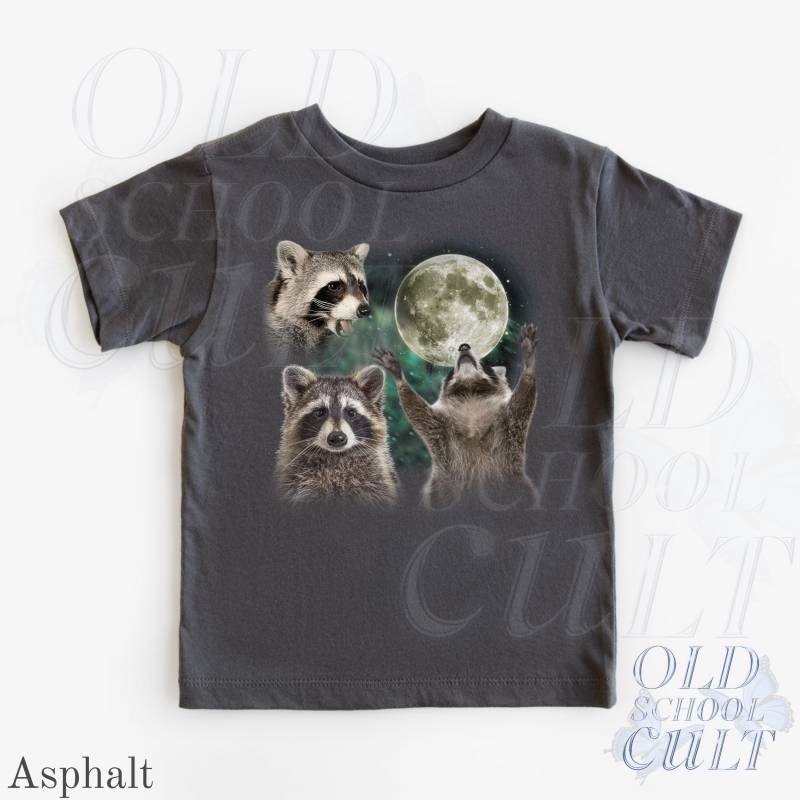 Waschbär Jugend Retro 90Er Jahre Shirt, Niedliche Kinderkleidung, Boho Erwachsene, Kleinkind & T-Shirt, Kinder Familie Lustiges Tier Shirt von OldSchoolCulture