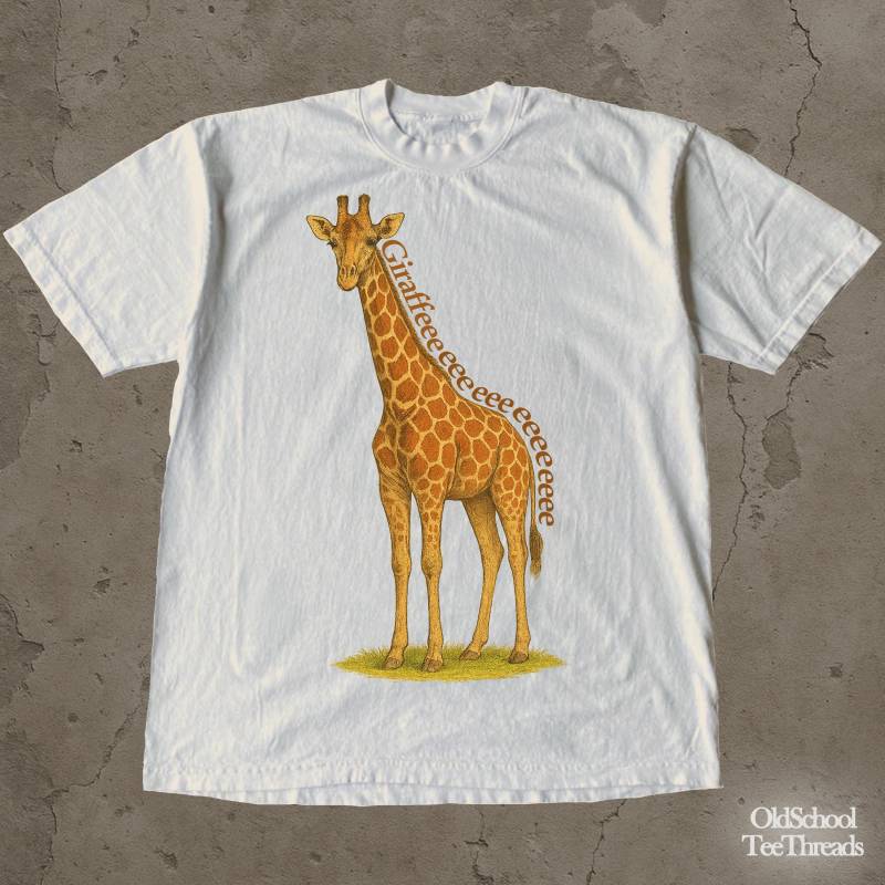Vintage Giraffe Grafik-T-Shirt Retro Tier Liebhaber T-Shirt Vintage Giraffe Grafik-T-Shirt Retro Tier Liebhaber T-Shirt von OldSchoolTeeThreads
