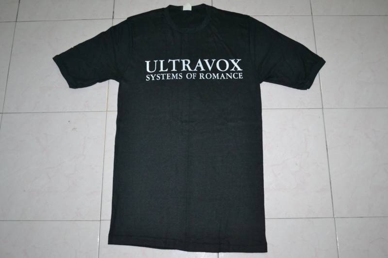 Frühen 80Er Ultravox System Der Romantik Insel Records New Wave Tour Konzert Promo Album Super Seltene T-Shirt von OldSchoolZone