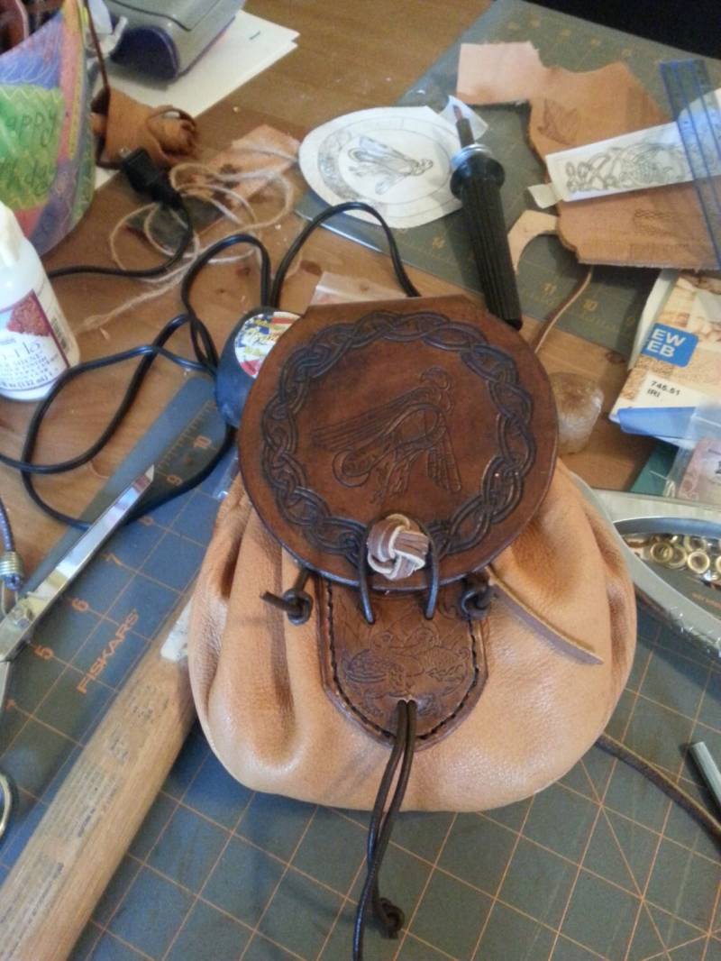 Ein Sporran Hirschleder Ein Sporran Hirschleder von OldSoulLeatherWork