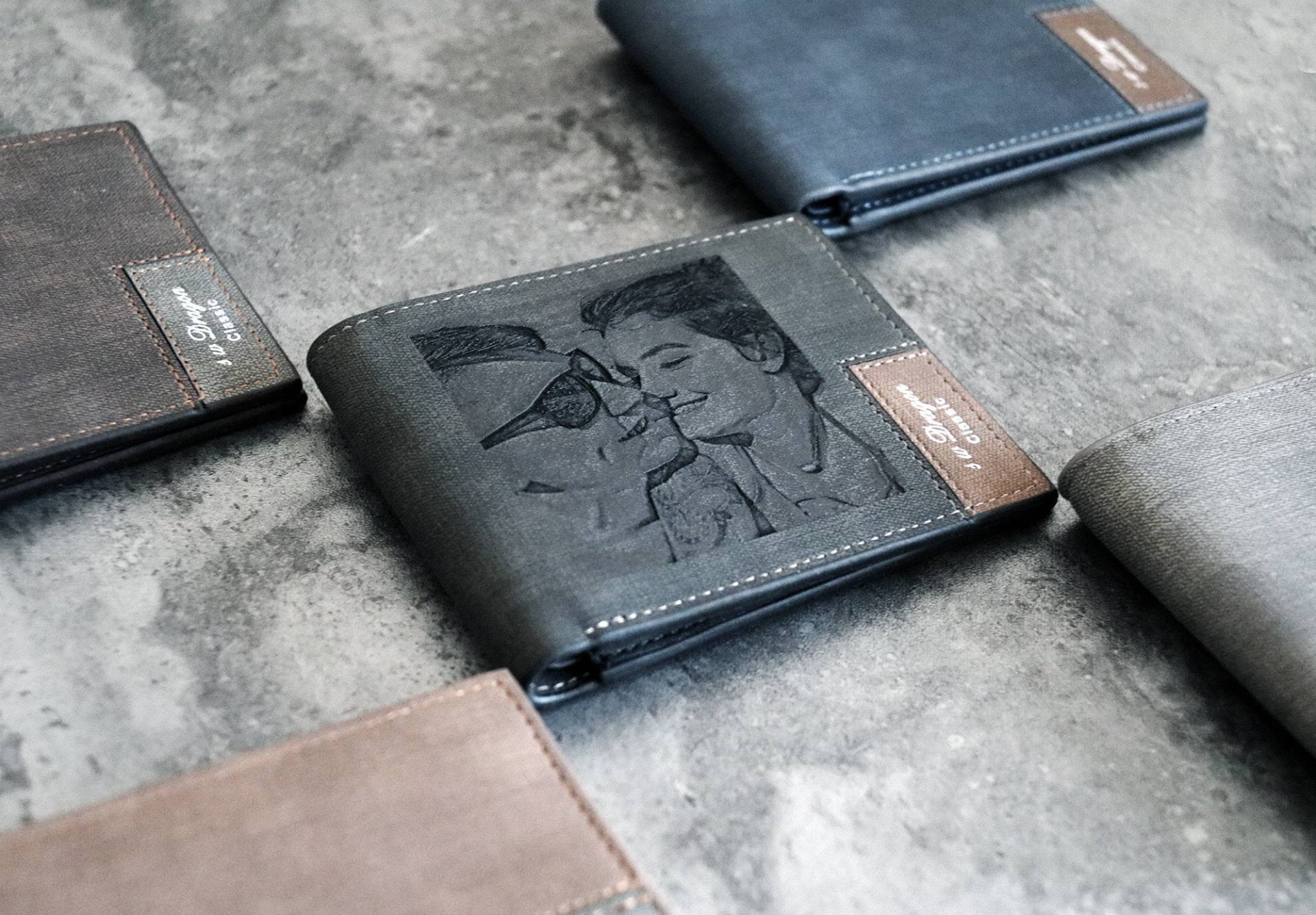 Personalisierte Foto Graviert Brieftasche. Auf Brieftasche . Geschenk Für Freund. Von Freundin Liebhaber. Weihnachtsgeschenk. Herren Geldbörse von OldStreetmemo