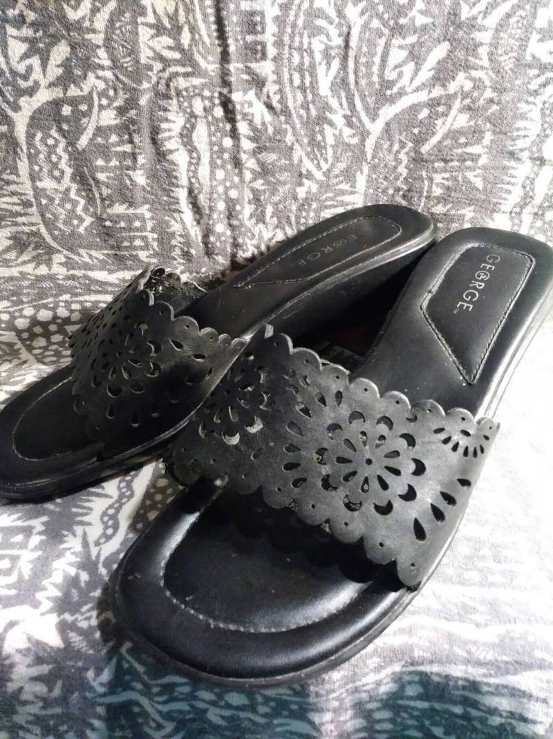 Jahrgang George Schuhe Schwarz Gleitet Bretagne Gestaltung Jahrgang George Schuhe Schwarz Gleitet Bretagne Gestaltung von OldStuffWeLike