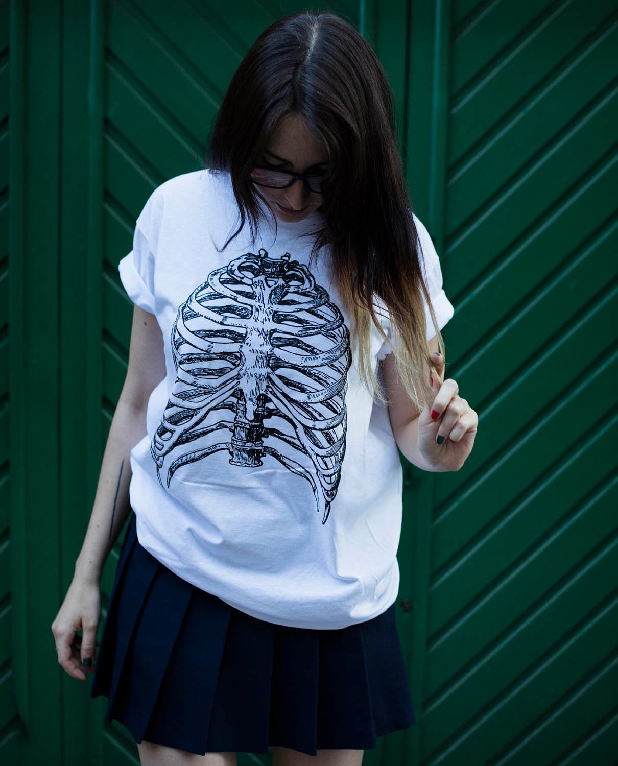 Dm Memento Mori-T-Shirt Dm Memento Mori-T-Shirt von OldboarderApparel