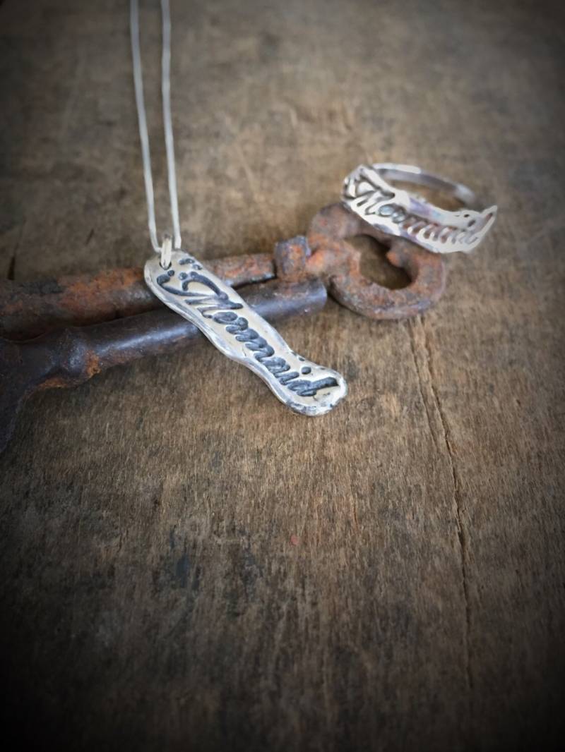 Meerjungfrau-Halskette Für Frauen, Fairytale Geschenk Silber Meerjungfrau Schmuck, Trendy Ozean Boho Strand-Meerjungfrau-Schmuck-Anhänger Halskette von OldeDogNewTricks
