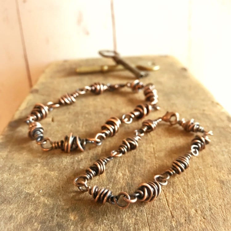 Seine Und Ihre Kupferarzsel, Handgefertigte Schmuckgeschenke, Mens Schmuck Statement Armband von OldeDogNewTricks