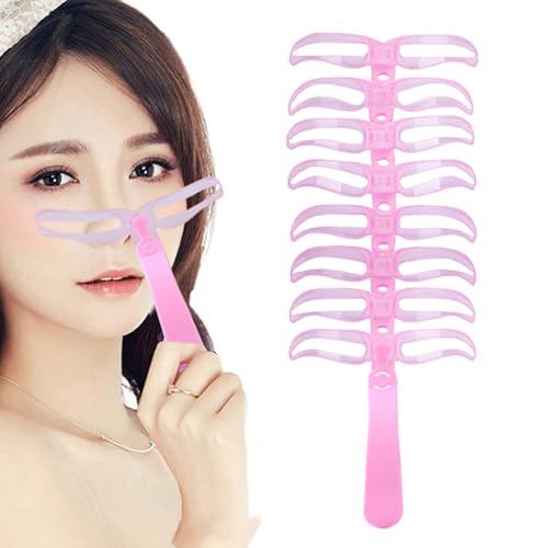 Augenbrauen Schablonen Für Damen - 8 Stile Brauen Makeup Hilfe - Wiederverwendbare Waschbare Vorlage Für Frauen Und Mädchen Bei Abendterminen von Oldmoom