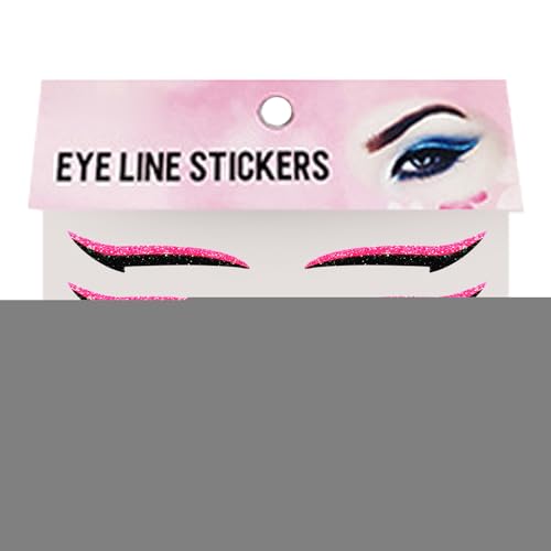 Augenliner Sticker - Lidschatten Wimpern Aufkleber,10 Stück wasserfeste Augen Make Up Aufkleber, langanhaltende Lidschatten Streifen für Damen und Mädchen von Oldmoom
