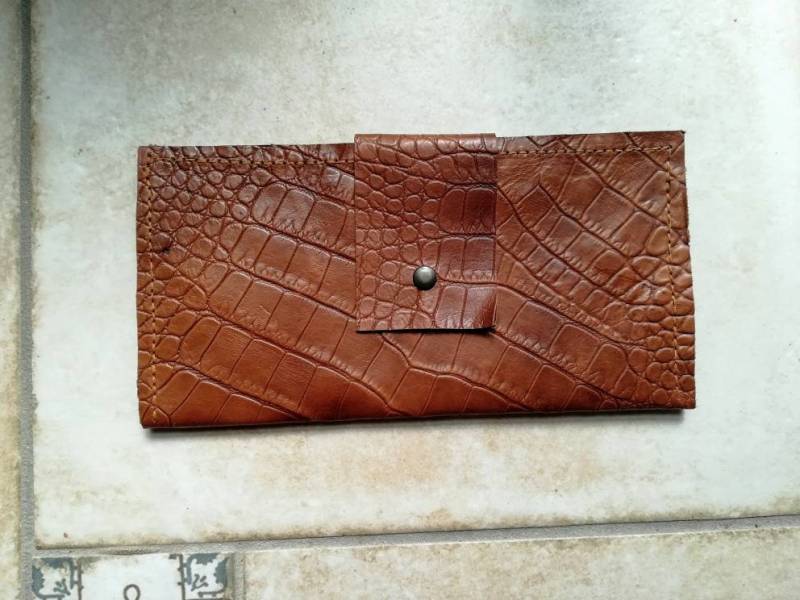 Krokodil Druck Leder Brieftaschen Krokodil Druck Leder Brieftaschen von Oldries
