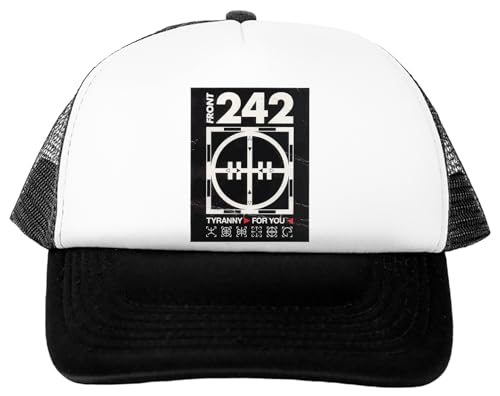 Oldrytee Dès Front 242 Pour Baseballkappe Weiß Verstellbar Unisex von Oldrytee