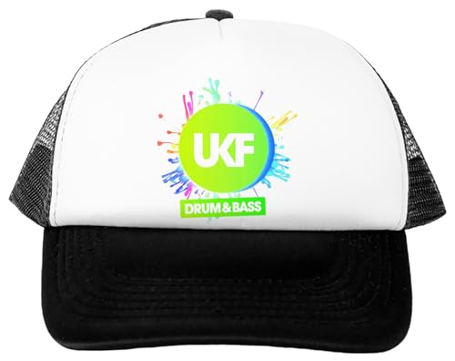 Oldrytee Ukf Drum and Bass Baseballkappe Weiß Verstellbar Unisex von Oldrytee