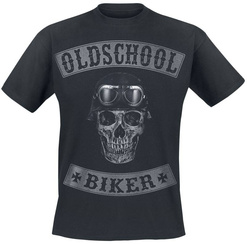 Oldschool Biker Skull - Rockabilly T-Shirt - S bis 5XL - für Männer - Größe XL - schwarz Oldschool Biker Skull - Rockabilly T-Shirt - S bis 5XL - für Männer - Größe XL - schwarz von Oldschool Biker Skull