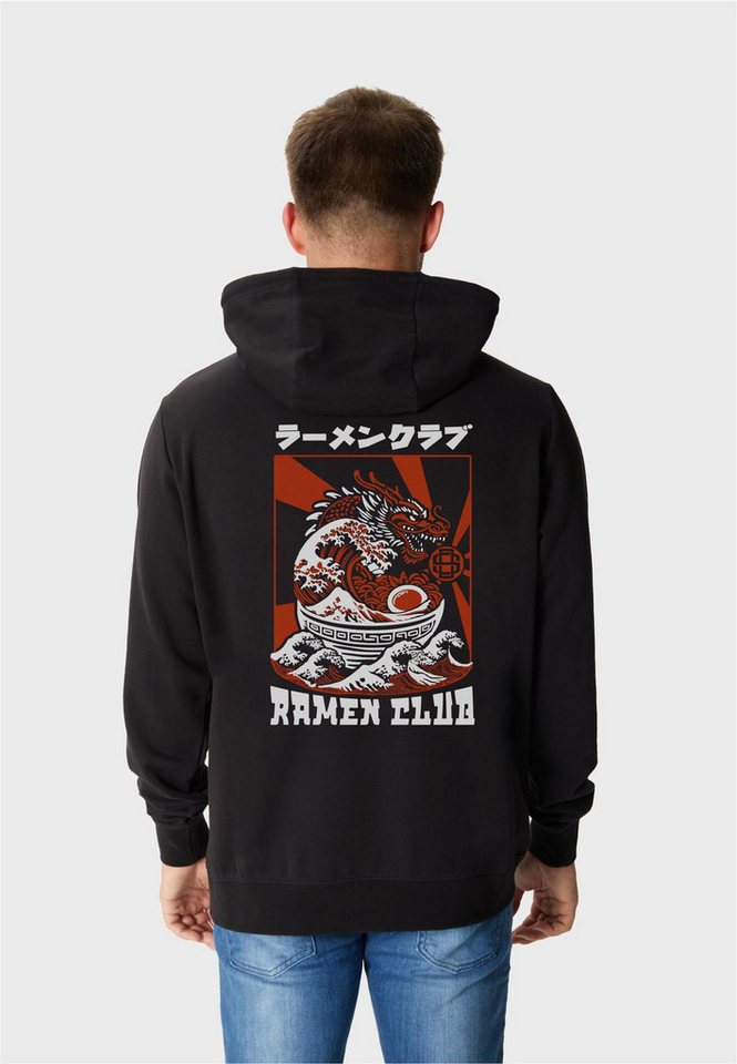 Oldskull Kapuzensweatshirt Asian Ramen Club Dragon Graphic mit fernöstlichem Motiv von Oldskull