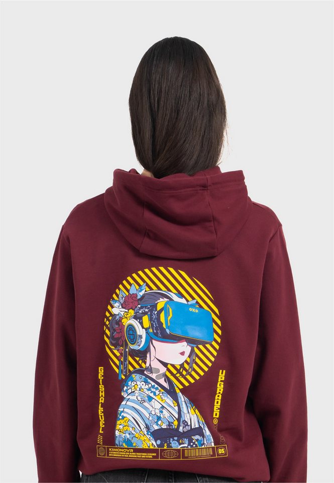 Oldskull Kapuzensweatshirt Asian Virtual Geisha Logo Graphic Traditionelles fernöstliches Motiv von Oldskull