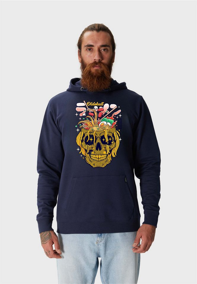 Oldskull Kapuzensweatshirt Xtreme Ramen Skull Graphic Vintage-Vibe in modernem Look von Oldskull