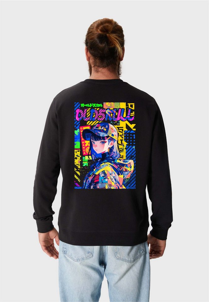 Oldskull Sweatshirt ASIAN POP ART PRINCESS LOGO GRAPHIC (1-tlg) mit coolem Backprint von Oldskull