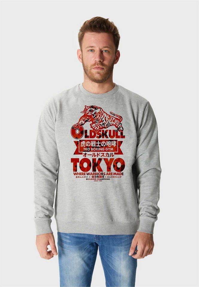 Oldskull Sweatshirt ASIAN TOKYO TIGER (1-tlg) mit angesagtem Frontprint von Oldskull