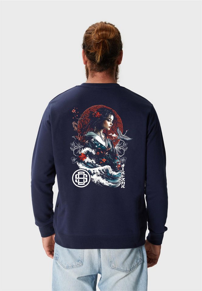 Oldskull Sweatshirt Asian Blossom Queen Logo Graphic mit fernöstlichem Rücken-Motiv von Oldskull