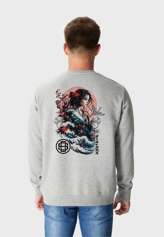 Oldskull Sweatshirt Asian Blossom Queen Logo Graphic mit fernöstlichem Rücken-Motiv von Oldskull