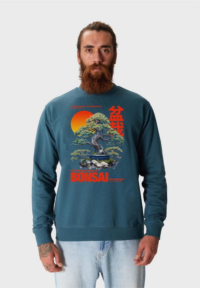 Oldskull Sweatshirt Asian Bonsai Harmony Graphic mit modernem Bonsai-Print von Oldskull