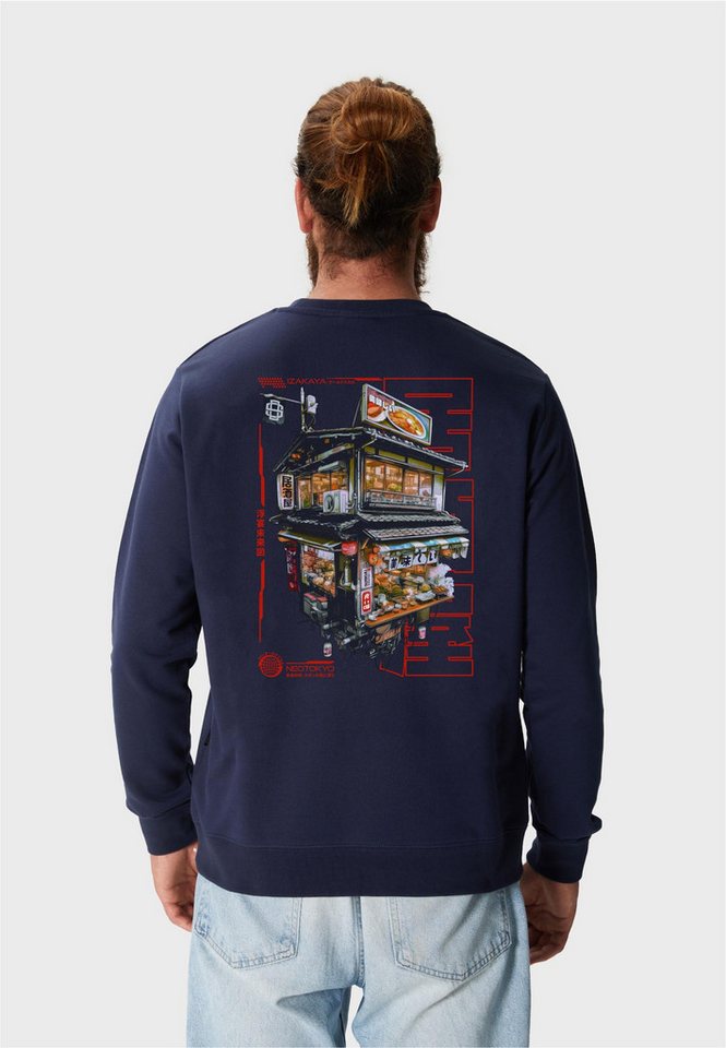 Oldskull Sweatshirt Asian Neo Tokyo Floating Izakaya Graphic mit fernöstlichem Motivprint von Oldskull