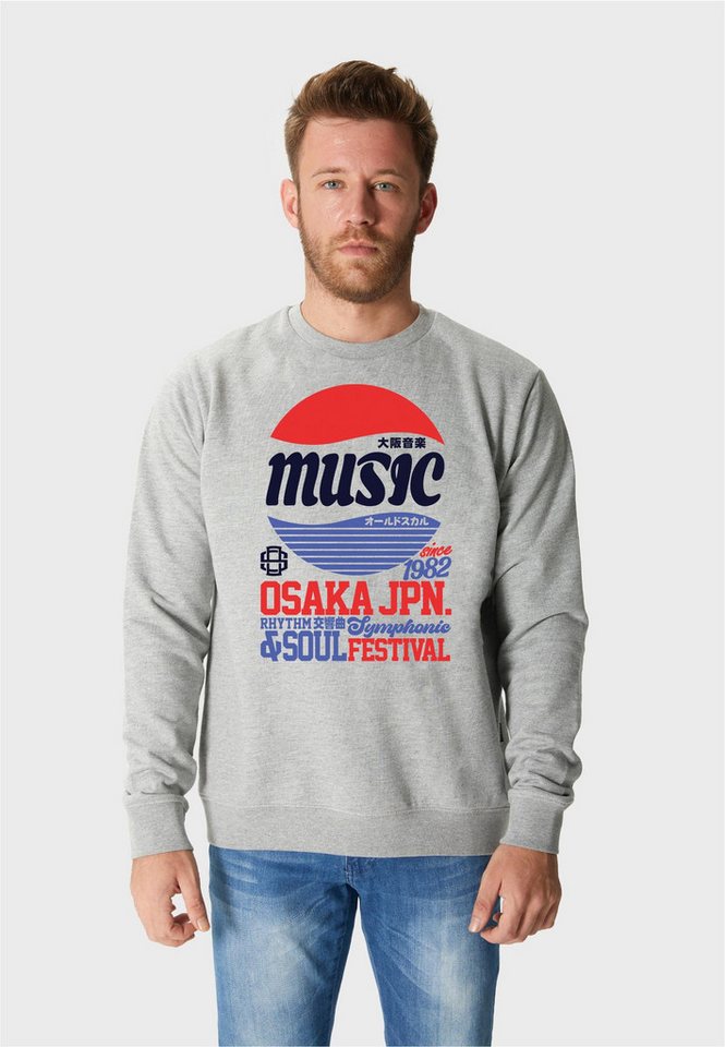 Oldskull Sweatshirt Asian Osaka Music Logo Graphic mit klassischem, fernöstlichem Motiv von Oldskull