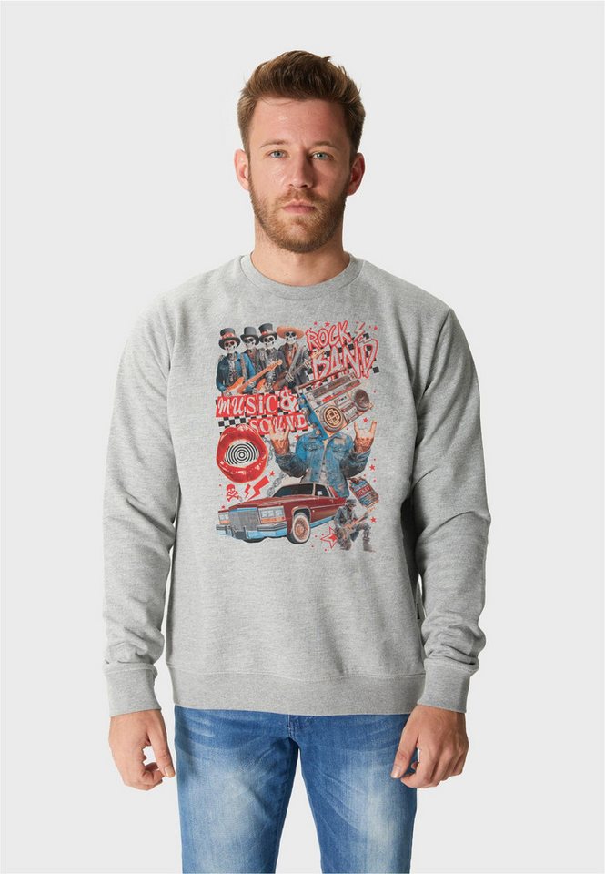 Oldskull Sweatshirt Xtreme Retro Rock Skull Graphic mit Vintage-Vibe in modernem Look von Oldskull