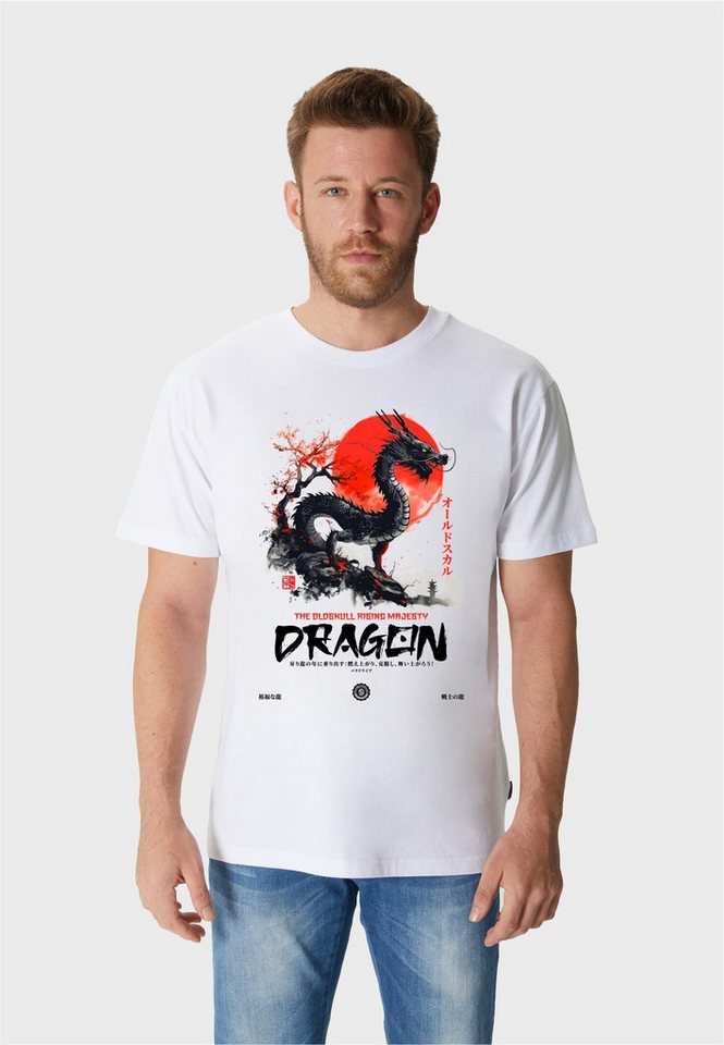 Oldskull T-Shirt ASIAN DRAGON SPIRIT GRAPHIC (1-tlg) mit angesagtem Frontprint von Oldskull