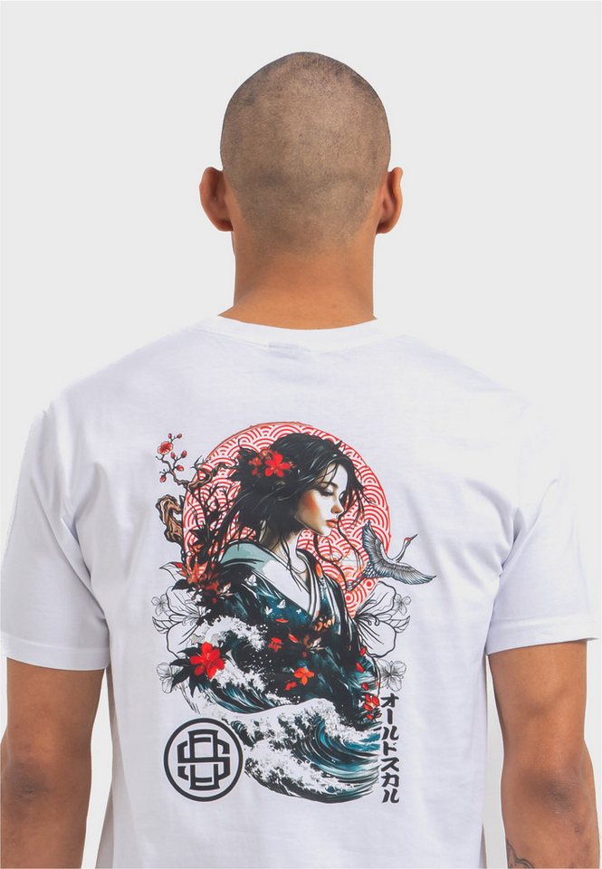 Oldskull T-Shirt Asian Blossom Queen Logo Graphic Traditionelles fernöstliches Motiv von Oldskull