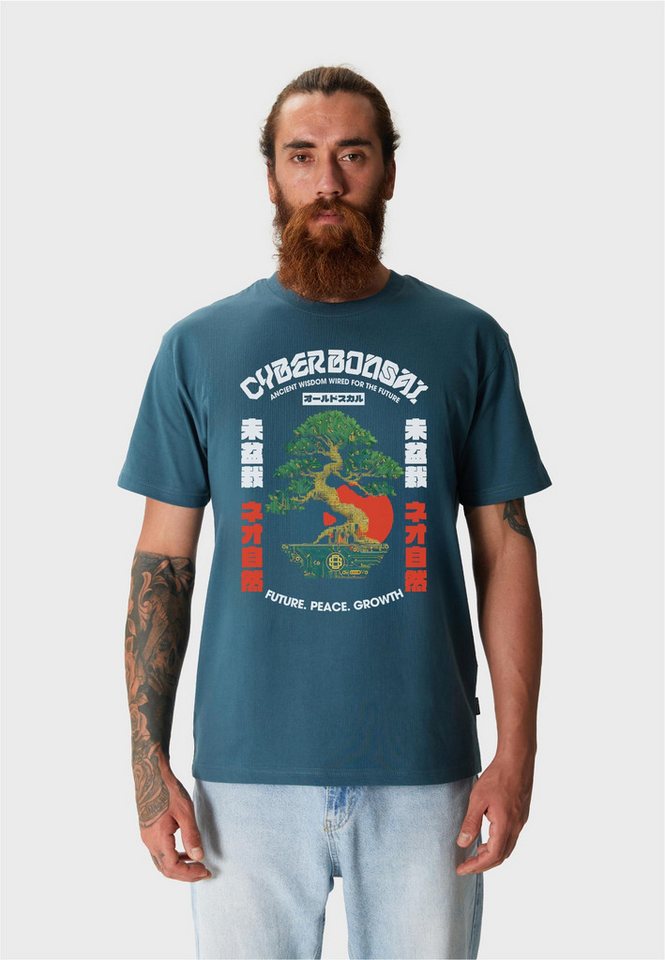 Oldskull T-Shirt Asian Bonsai Future Tree Graphic mit fernöstlichem Motiv von Oldskull