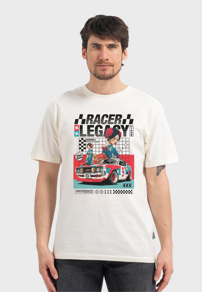 Oldskull T-Shirt Asian Kimono Racing Club Graphic mit fernöstlichem Motivprint von Oldskull