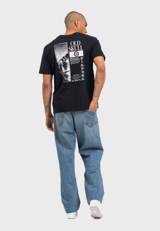 Oldskull T-Shirt Asian Lotus Surf Logo Graphic Traditionelles fernöstliches Motiv von Oldskull