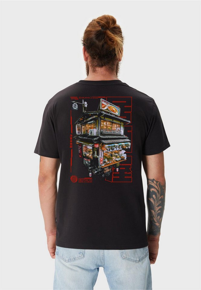 Oldskull T-Shirt Asian Neo Tokyo Floating Izakaya Graphic mit fernöstlichem Motivprint von Oldskull
