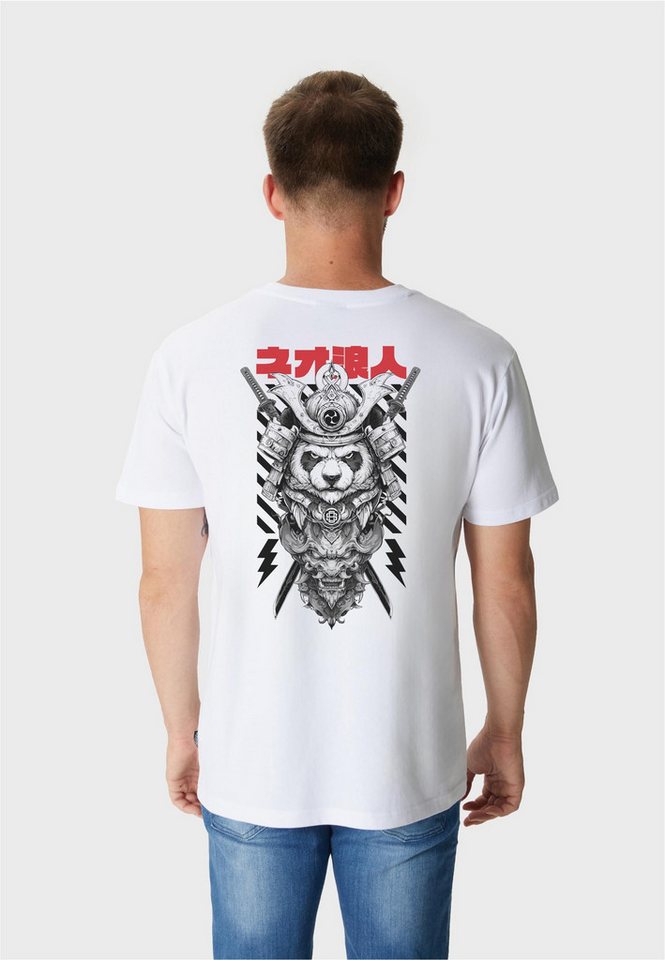 Oldskull T-Shirt Asian Panda Samurai Warrior Graphic mit fernöstlichem Motiv von Oldskull